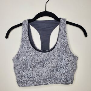 Gymshark Gray Patterned Sports Bra